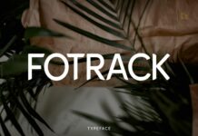 Fotrack Typeface Font Poster 1