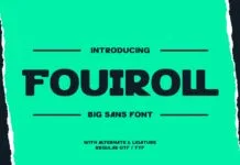 Fouiroll Font Poster 1