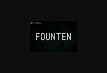 Founten Font Poster 1