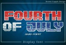 Fourth of July Font Fourth of July Font Poster 1