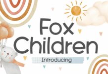 Fox Chidren Font Poster 1