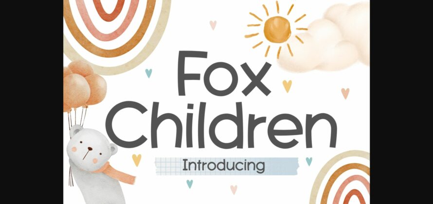 Fox Chidren Font Poster 1