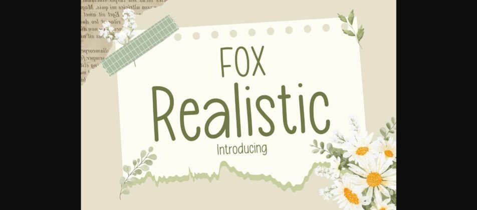 Fox Realistic Font Poster 3