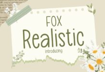 Fox Realistic Font Poster 1