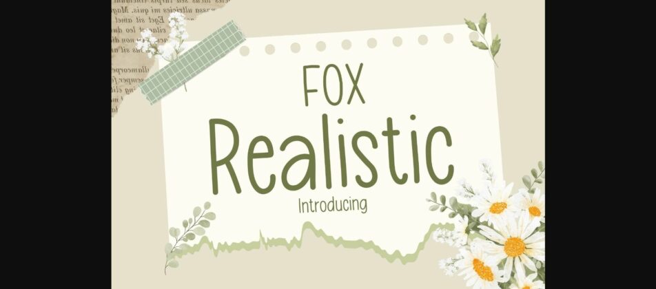 Fox Realistic Font Poster 1