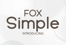 Fox Simple Font Poster 1