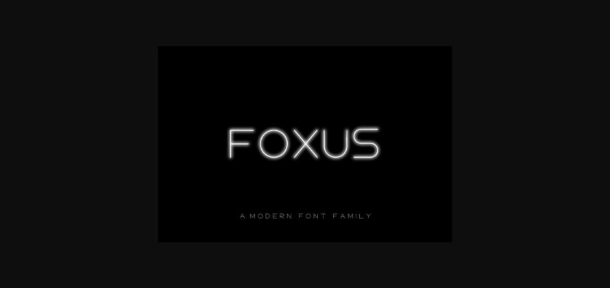 Foxus Font Poster 3