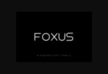 Foxus Font Poster 1