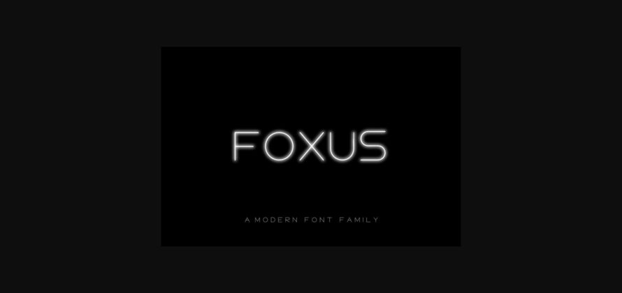 Foxus Font Poster 3