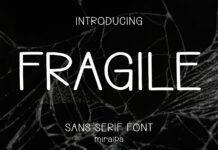 Fragile Font Poster 1