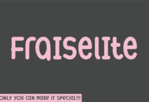 Fraiselite Font Poster 1