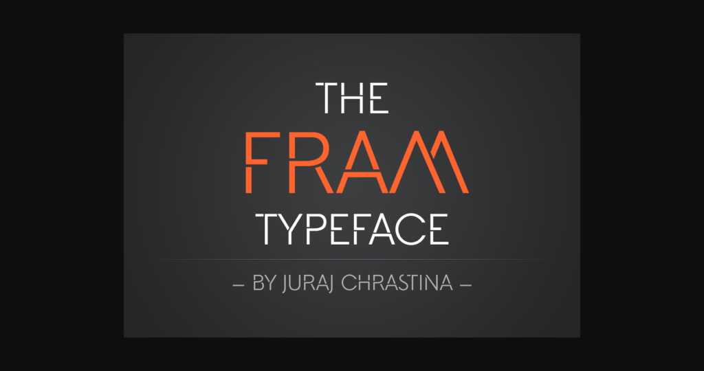 Fram Font Poster 3