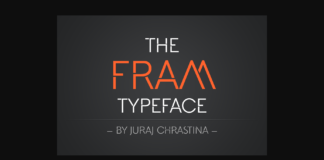 Fram Font Poster 1