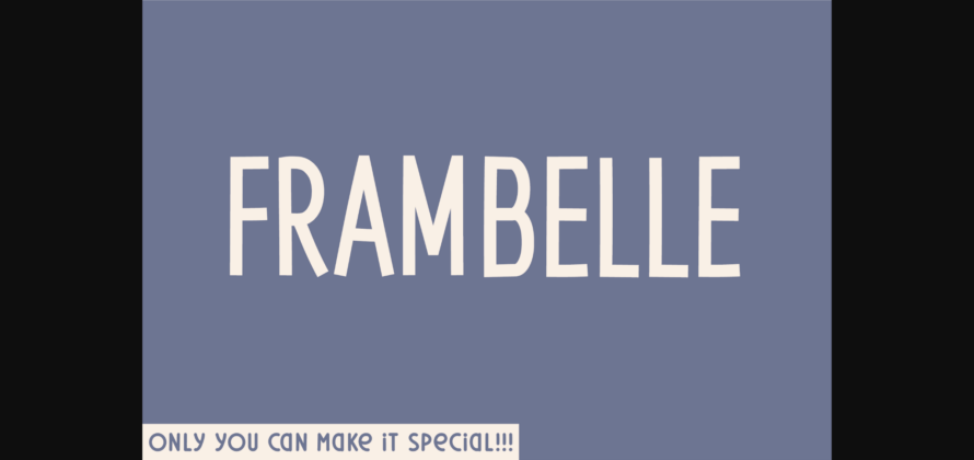 Frambelle Font Poster 3