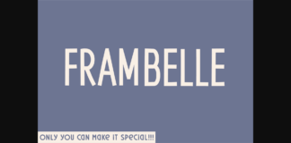 Frambelle Font Poster 1