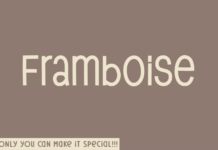 Framboise Font Poster 1