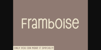 Framboise Font Poster 1