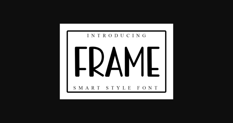 Frame Font Poster 3