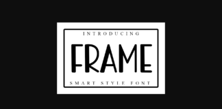 Frame Font Poster 1