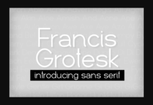 Francis Grotesk Font Poster 1