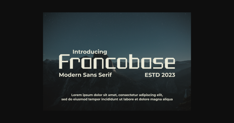 Francobase Font Poster 3