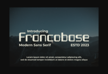 Francobase Font Francobase Font Poster 1
