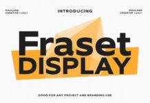 Fraset Display Font Poster 1