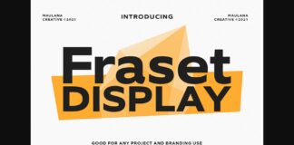 Fraset Display Font Poster 1