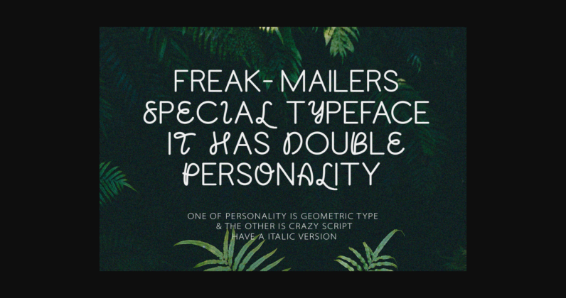 Freak Mailers Font Poster 4