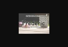 Frederic Font Poster 1