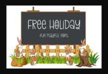 Free Holiday Font Poster 1