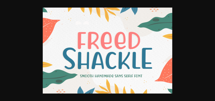 Freed Shackle Font Poster 3