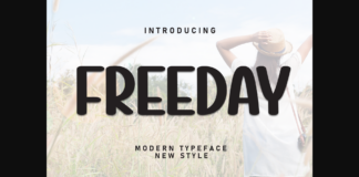 Freeday Font Poster 1
