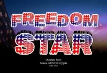 Freedom Star Font Freedom Star Font Poster 1