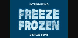 Freeze Frozen Font Poster 1