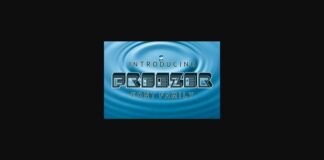 Freezer Font Poster 1