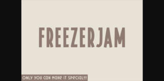 Freezerjam Font Poster 1