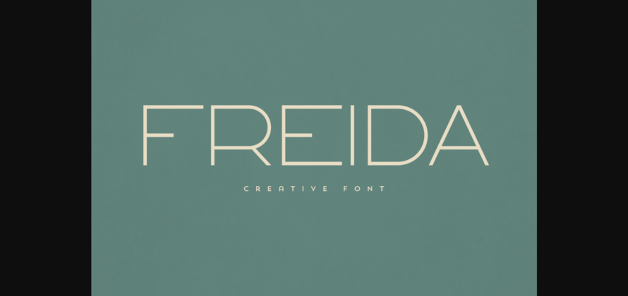 Freida Font Poster 3