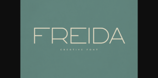 Freida Font Poster 1