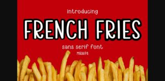 French Fries Font Poster 1