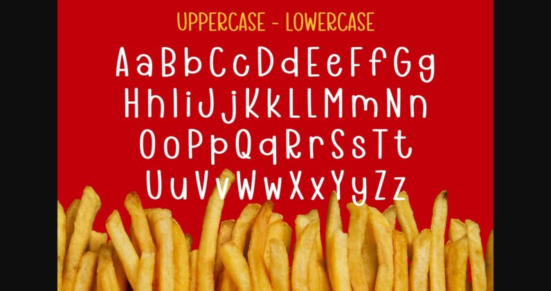 French Fries Font Poster 5