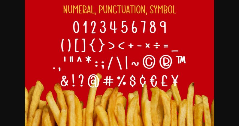 French Fries Font Poster 6