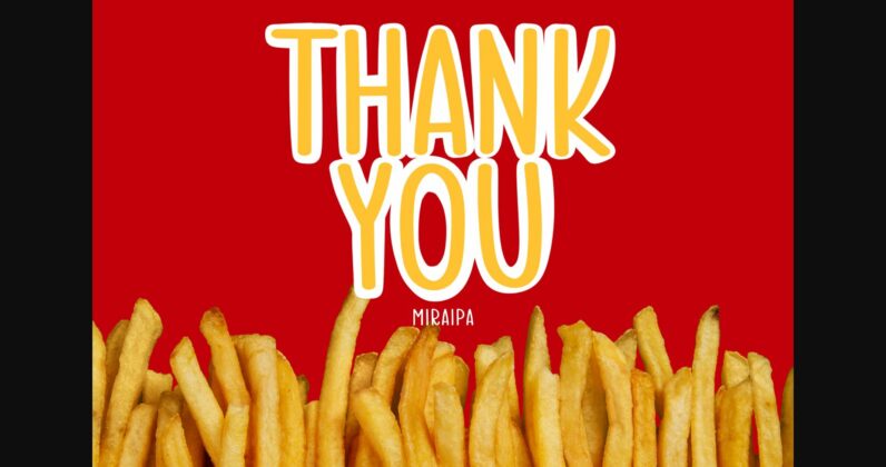 French Fries Font Poster 7
