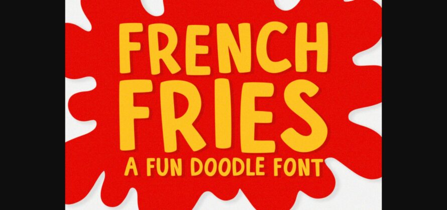French Fries Font Poster 3