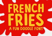 French Fries Font Poster 1