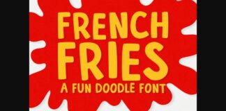 French Fries Font Poster 1