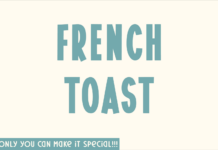 French Toast Font Poster 1