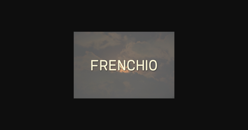 Frenchio Font Poster 3