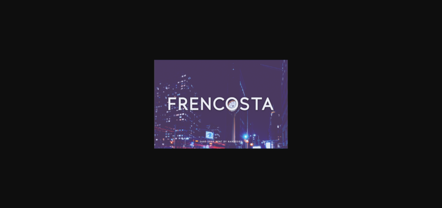 Frencosta Font Poster 3