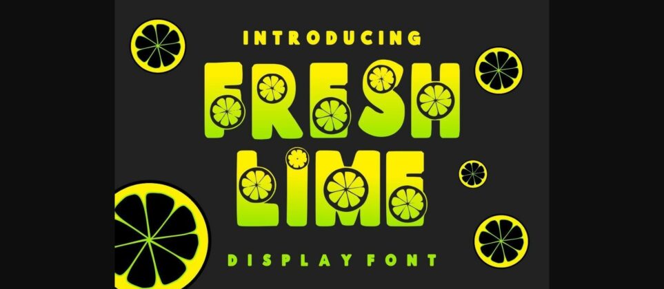 Fresh Lime Font Poster 3